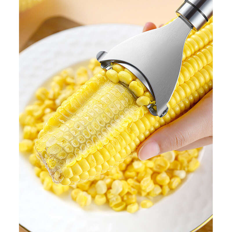 【 2471 wiederkehrende Kunden 】 Küche 304 Edelstahl Pflug, Haushalt Schäler, Manuelle Dreschmaschine, Frische Mais Dreschmaschine_voghion.com