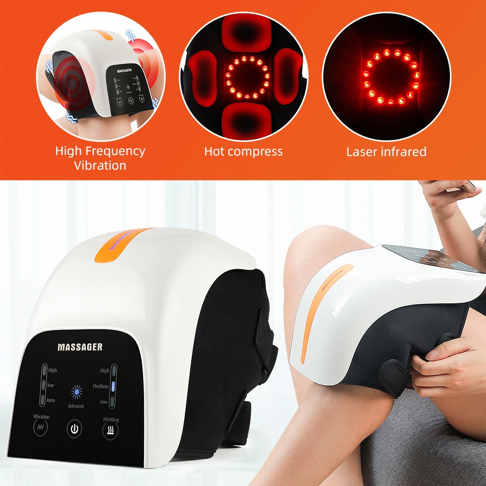 Knee Relaxing Kneecap Infrared Elbow Shoulder Massager Relive Joint Pain Stiffness Smart Hot Compress_voghion.com