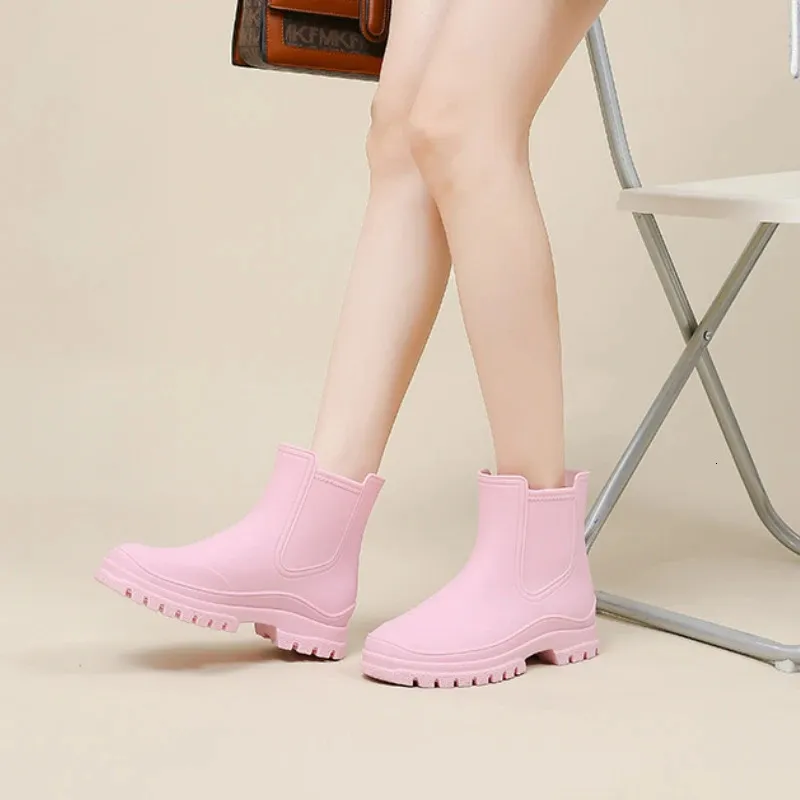 Regnstövlar Dam Vattentät Isolerad Gummi Skor Dam Trädgård Galoscher Boots Dam Fiske Vatten Sko Botas Para Lluvia_voghion.com