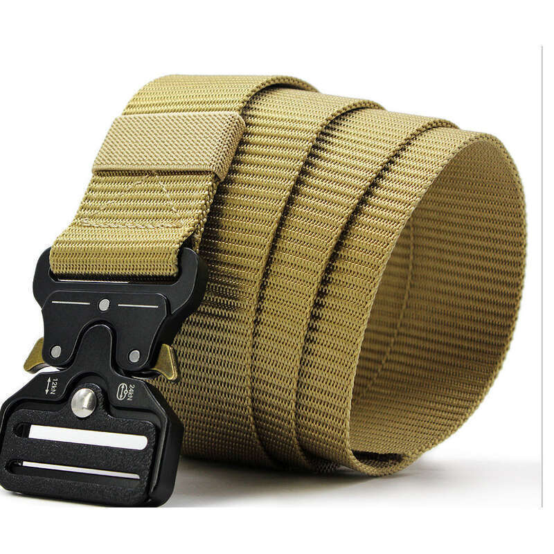 Tactical Buckle Nylon Men's Outdoor Sports Canvas Combat Inner Belt_voghion.com