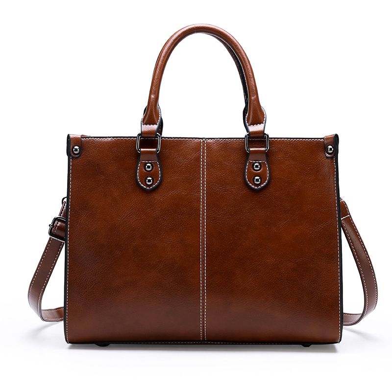 large tote handbag splicing shoulder messenger women's bag_voghion.com