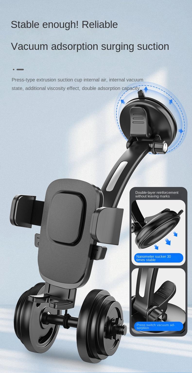 Neuer Handyhalter mit Saugnapf für das Armaturenbrett, Navigationshalterung für die Windschutzscheibe, Halterung mit automatischer Verriegelung_voghion.com