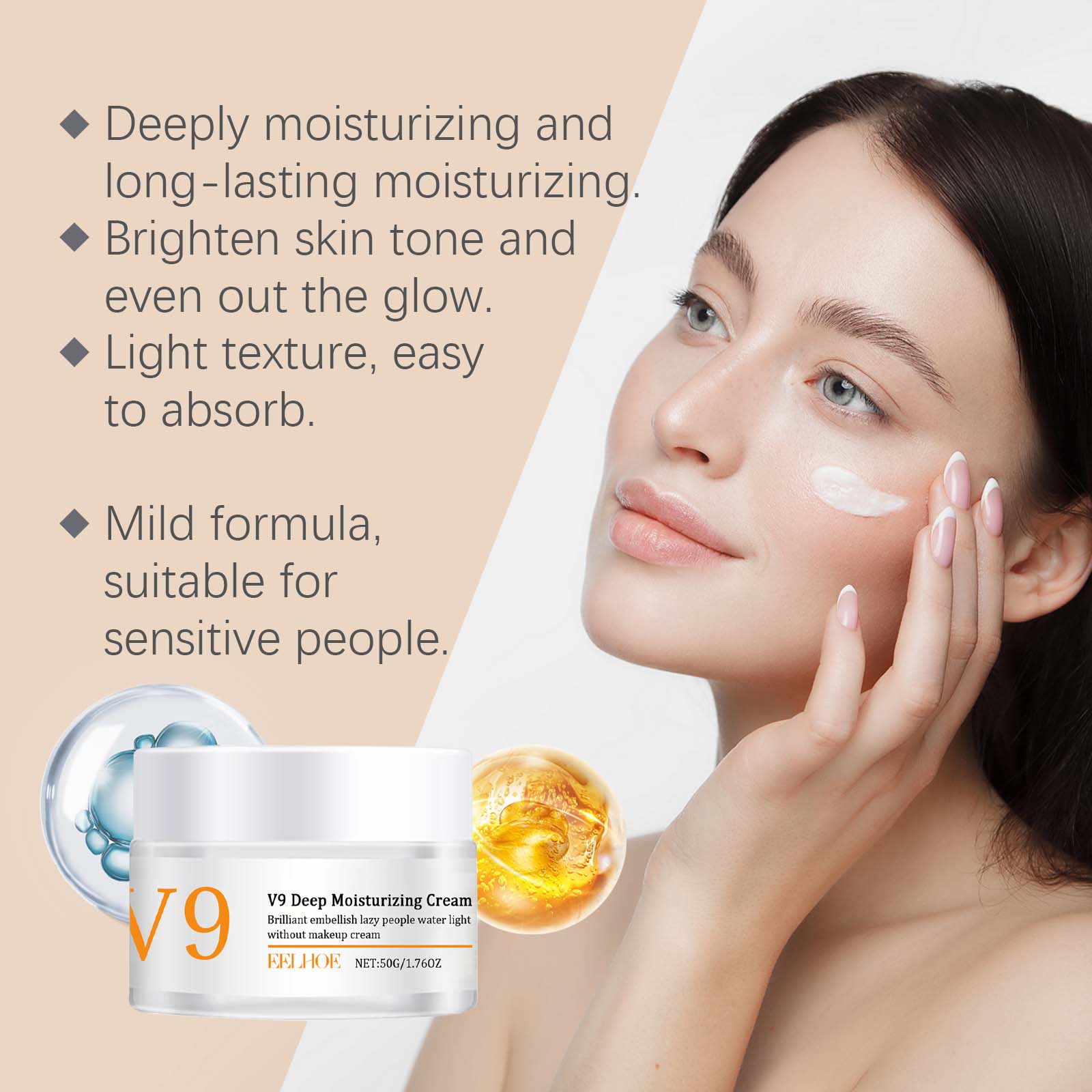 Eelhoe Deep Moisturizing Whitening Cream For Face And Eyes Hydrates And Reduces Fine Lines And Brightens Skin Whitening Cream_voghion.com