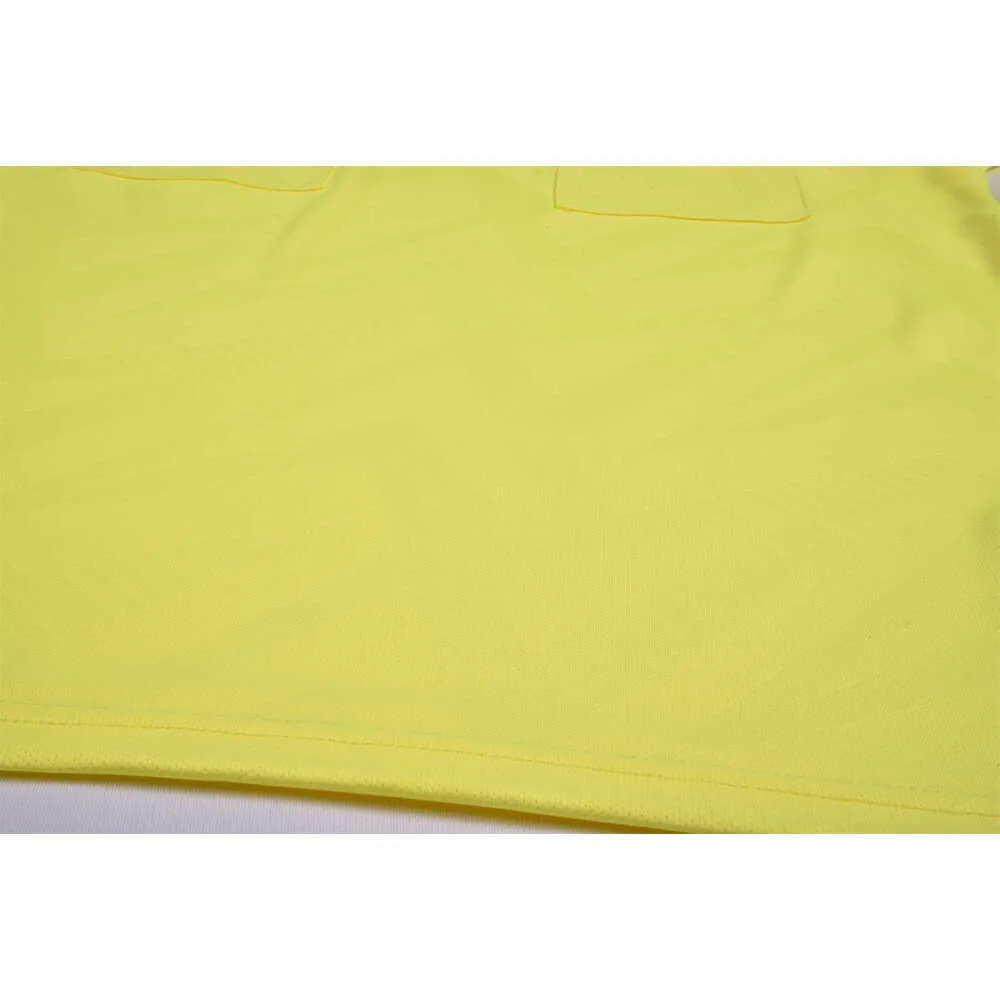 2025 Professionele Heren Scheidsrechter Uniformen Voetbal Voetbalshirts Shirts Zakken Rechter Korte Mouw Teamshirt Sportkleding_voghion.com