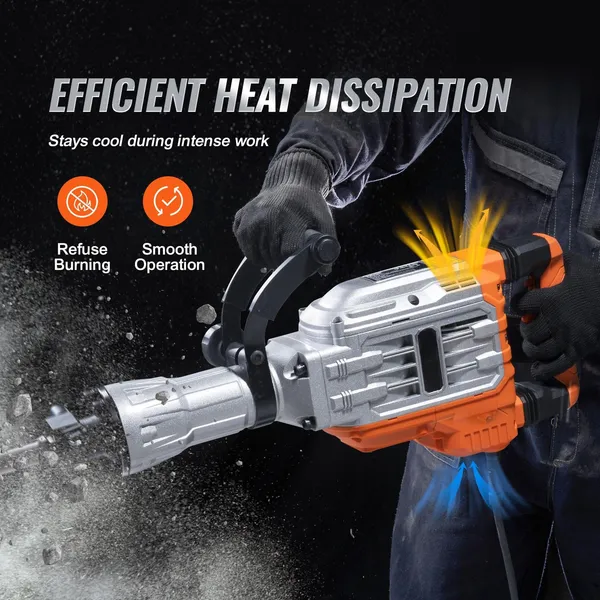 Demolition Jack Hammer Concrete Breaker With Chisels And Handle_voghion.com