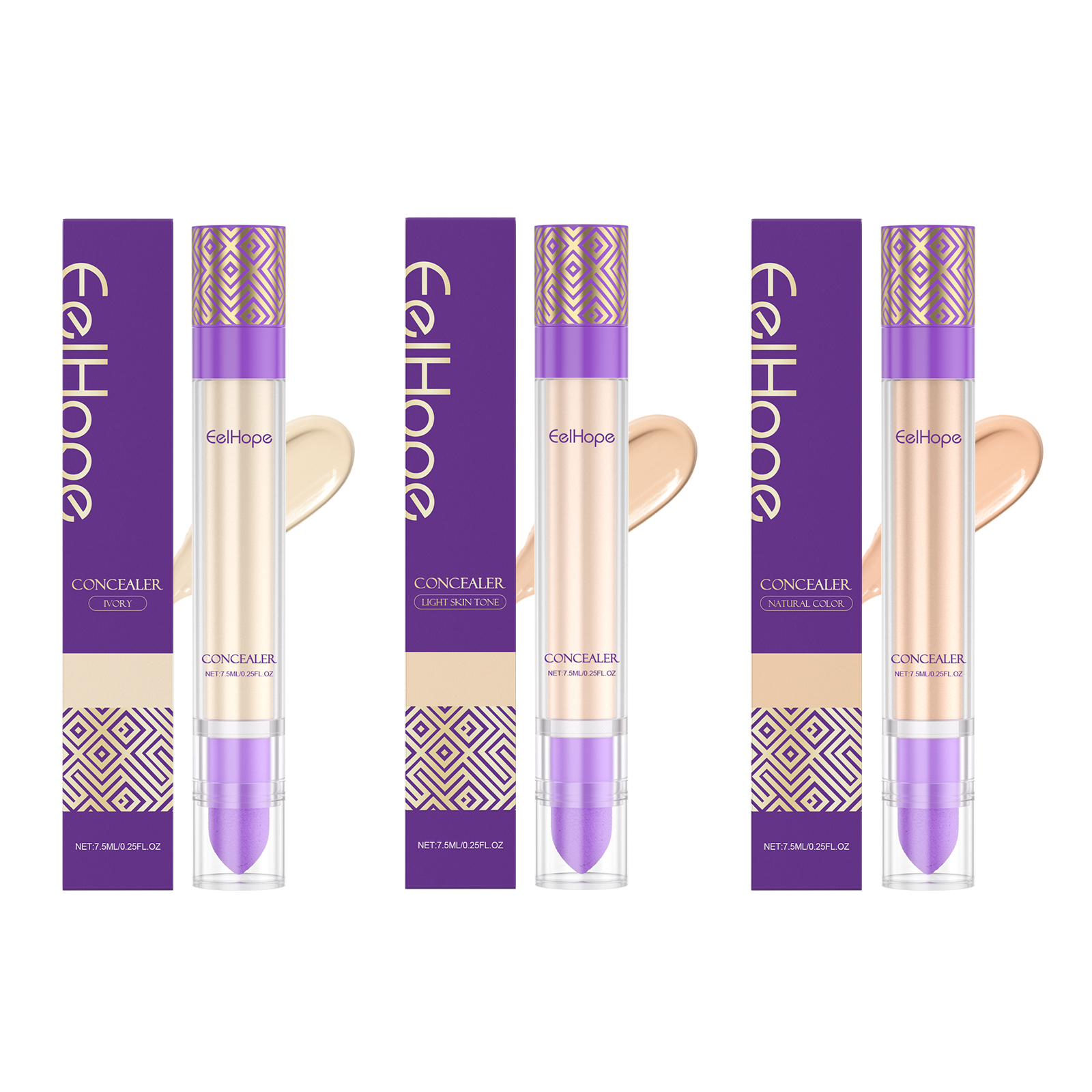 Eelhope Hydrating Blemish Proof Concealer Long Lasting Lightweight Breathable Even Skin Tone Multi Use Comfort Fit_voghion.com