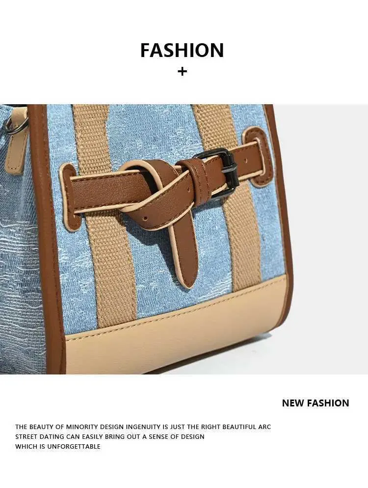 Sacs à main carrés en cuir PU pour femmes, style vintage, patch denim, décontracté, grande capacité, sacs à bandoulière, C241212_voghion.com