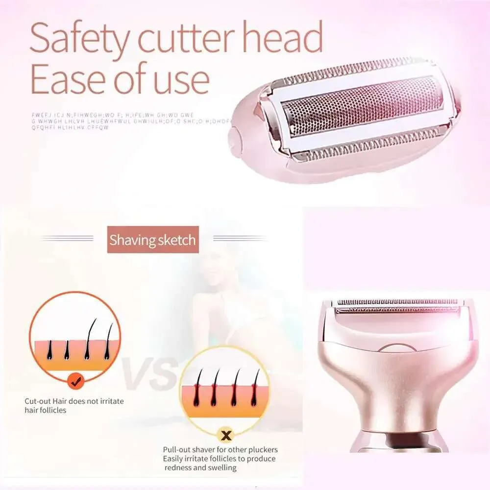2-in-1 Face Shaver & Epilator - Painless, Rechargeable_voghion.com