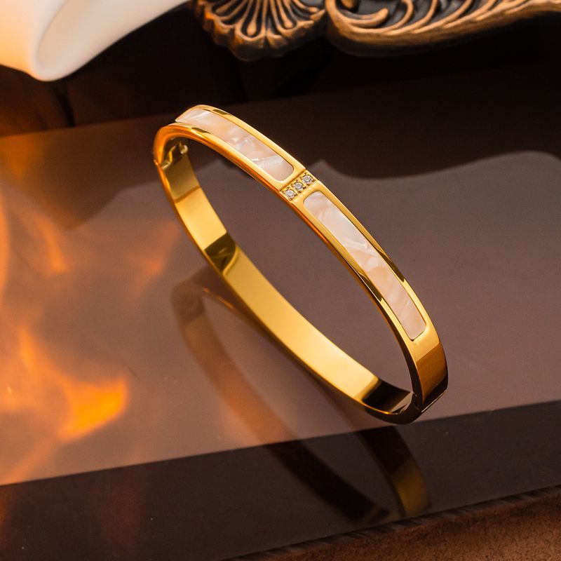 shell Bracelet Rose Gold Titanium Steel Simple And Versatile Fashion Net Red Style_voghion.com