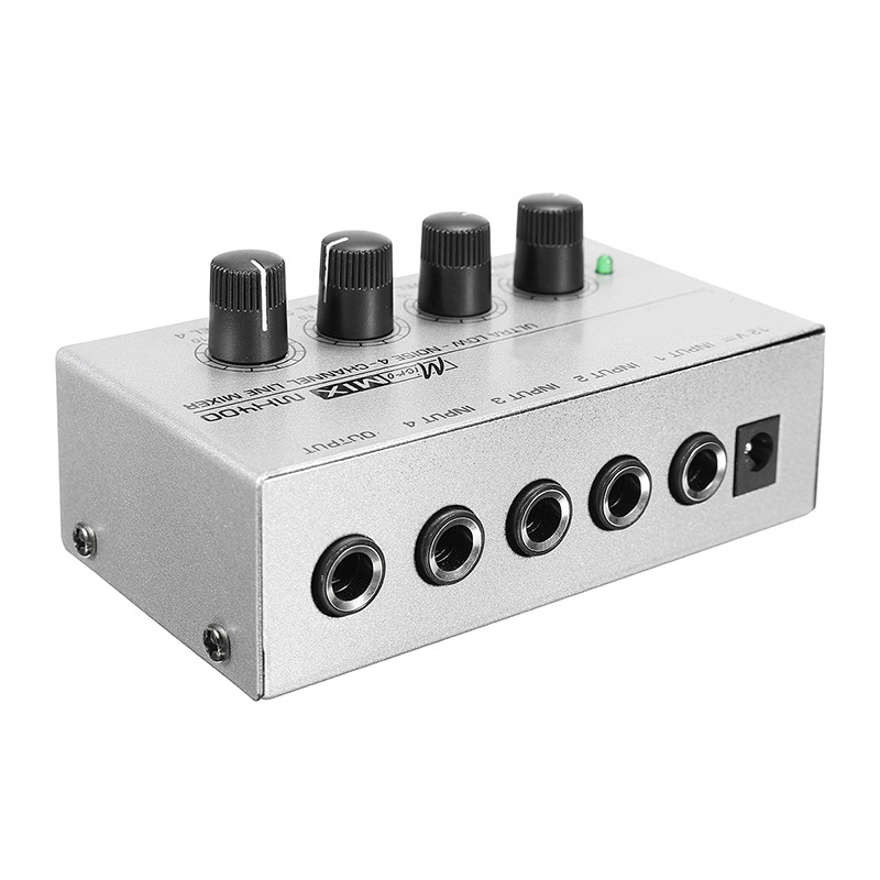 4 kanālu mini austiņu pastiprinātājs HA400 īpaši kompakts stereo audio pastiprinātājs ar strāvas adapteri, 10 MHz austiņu pastiprinātājs mūzikai_voghion.com