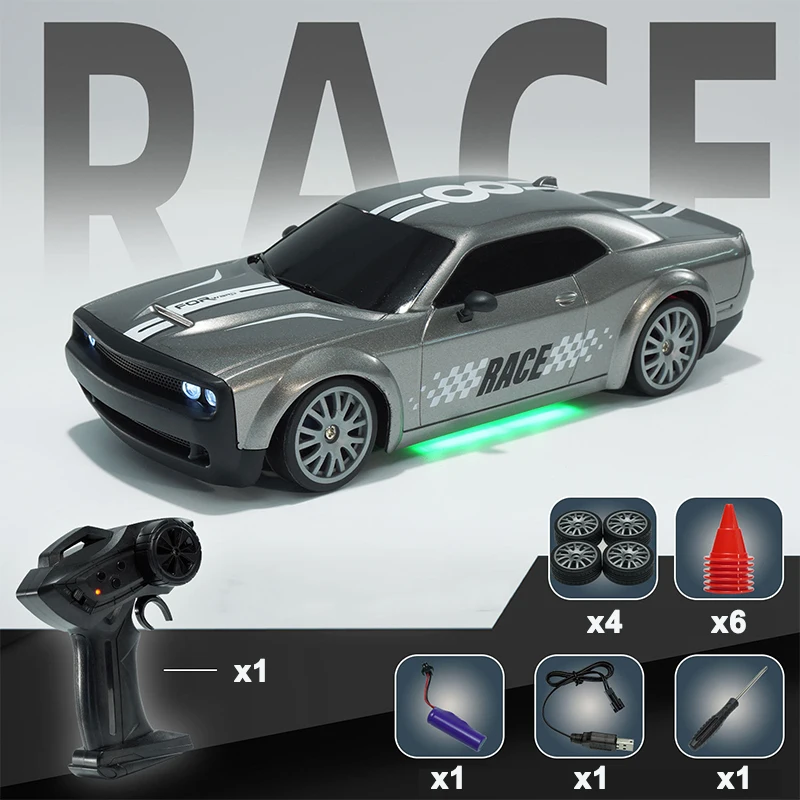 Remote Control Drift Car 4wd Race Car With Led Lights For Kids_voghion.com
