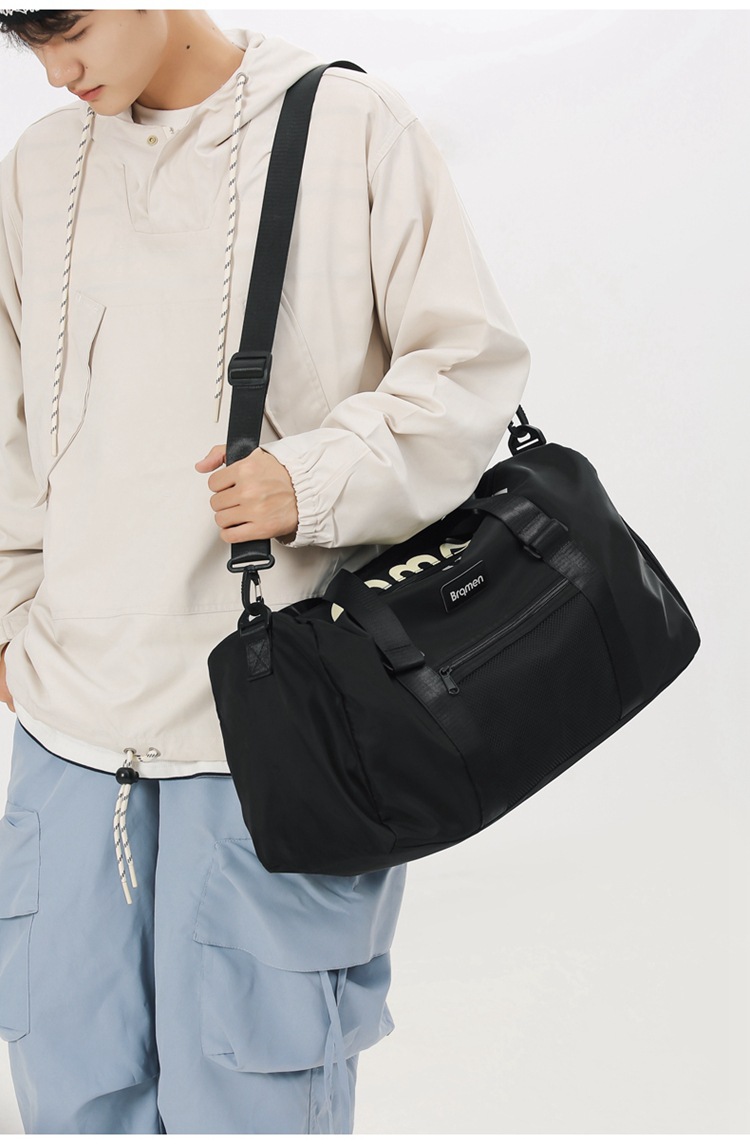 Men's and women's wet dry separation fitness bag, outdoor travel with shoe compartment luggage bag, can be used as a lever handbag_voghion.com