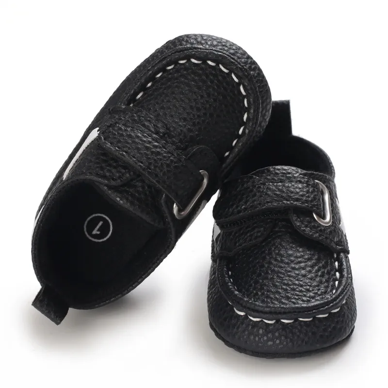 Little Kid Cuir Bébé Antidérapant Fond Souple Bébé Unisexe Décontracté Littlesprouts Nouveau-Né Tout-Petit Premiers Marcheurs Berceau_voghion.com