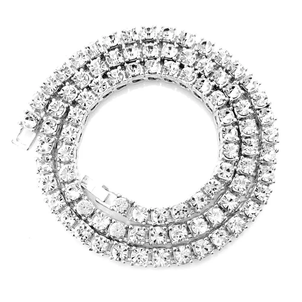 Bracciale da uomo VVS in moissanite all'ingrosso, collana in argento sterling con catena da tennis_voghion.com