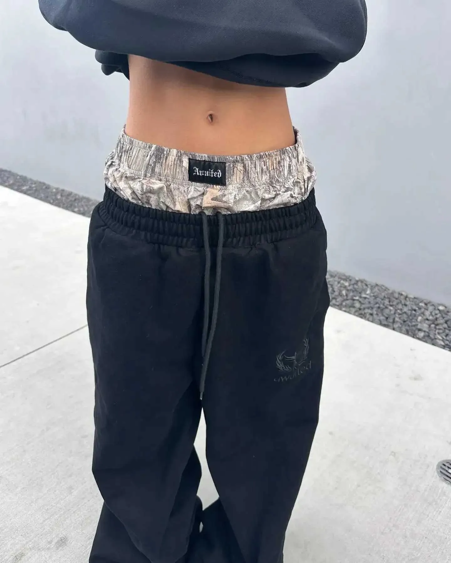 Y2K Pants Vintage Haruku Dubbel Geborduurde Taille Joggingbroek Heren Dames Hip Hop Casual Hoge Taille Wijde Pijpen Broek_voghion.com