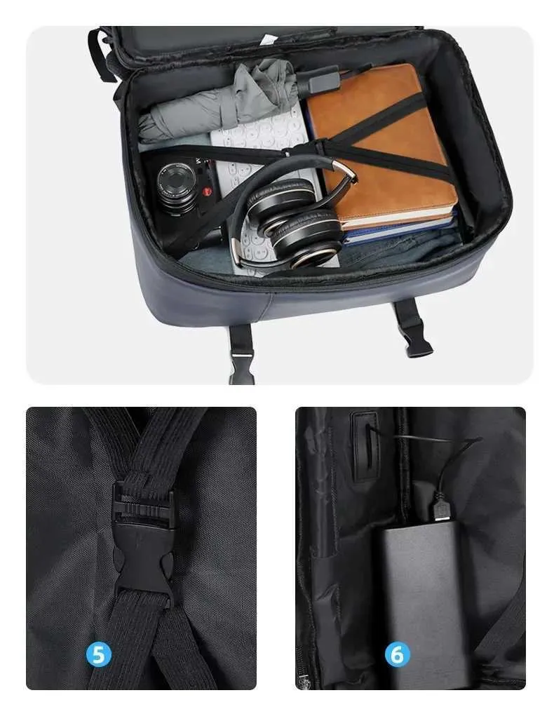 Suitcase Cabin Aircraft Ryanair 40x20x25 Airplane Travel Bag Men Laotop Backpack Wizzair Carry OnC241031_voghion.com