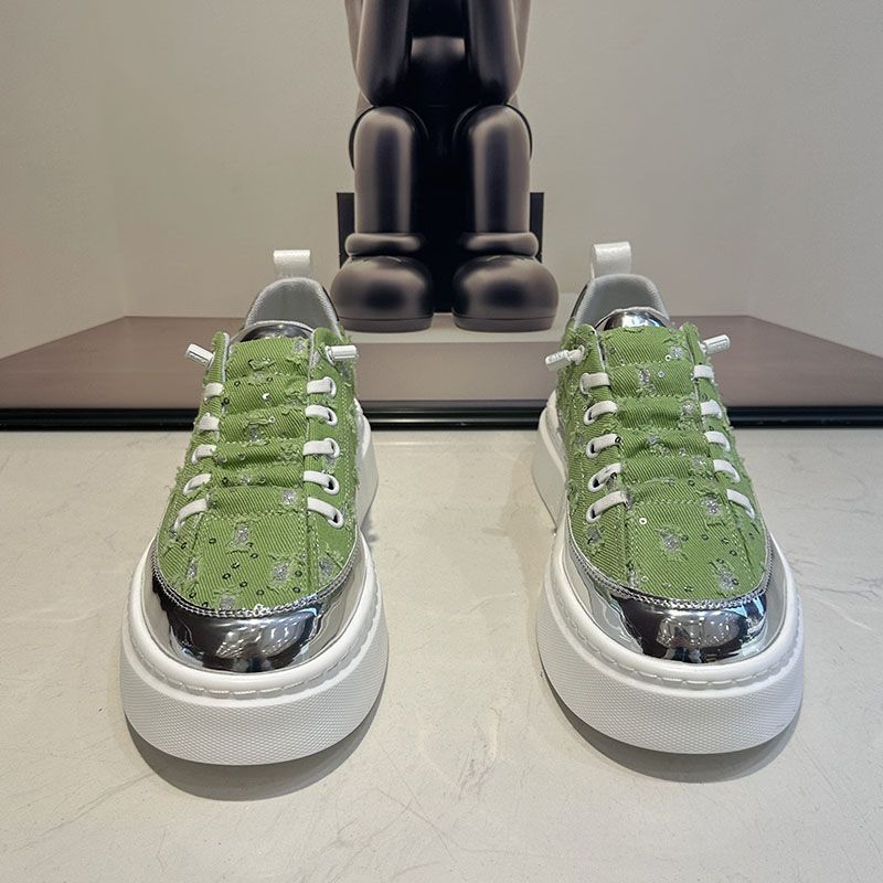 Sommer Neue Songgao Fashion Lazy mit Stoffoberflächenperforation Vielseitige Casual für Herren 2024 Trendy Board Schuhe_voghion.com