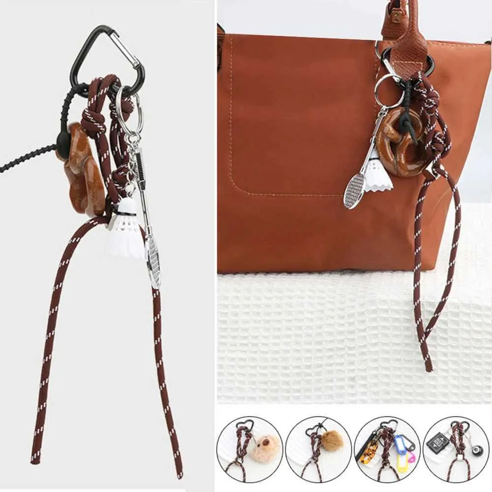 Moda renkli çekicilik yeni tasarım dokuma kemer dekorasyon çok amaçlı halat moda çanta anahtarlık Y241121_voghion.com