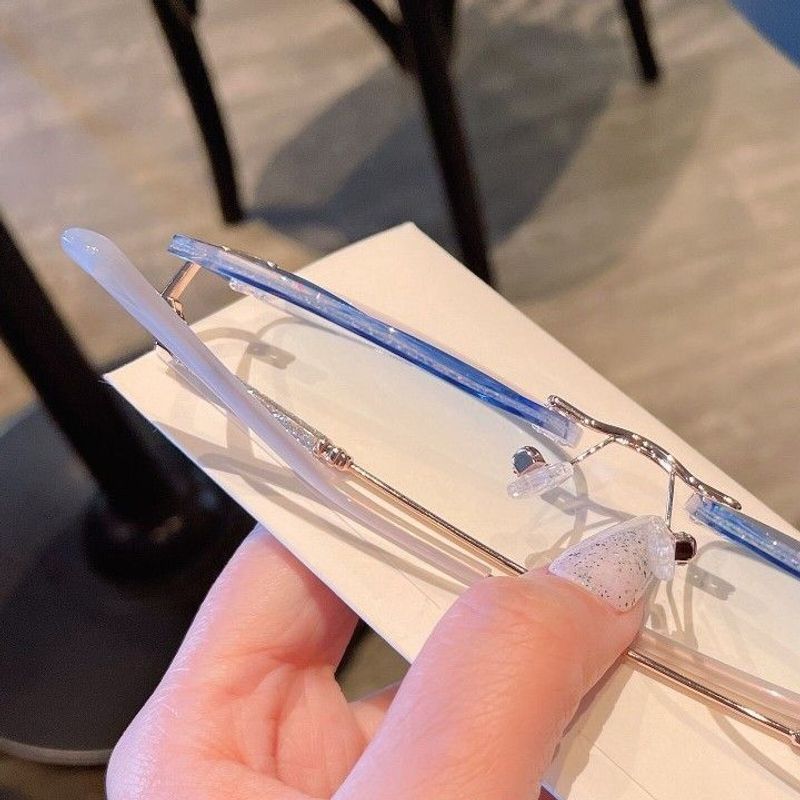 New style fashion ladies starlight anti blue light vibrato reading glasses eye protection_voghion.com