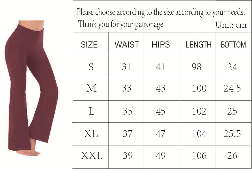 Kadın Yüksek Bel Geniş Paça Pantolon Modası ve Popüler Yoga Geniş Paça Pantolonu_voghion.com