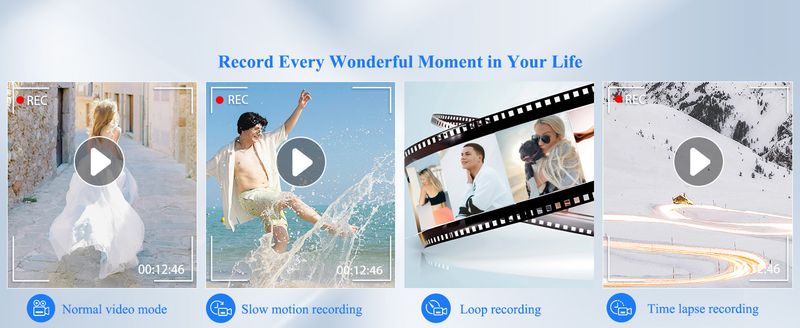For Photography, WiFi 64MP 4K Vlogging F 3" 180° Flip Screen 18X Digital Zoom Compact Vlog Travel Camera With 32GB TF_voghion.com