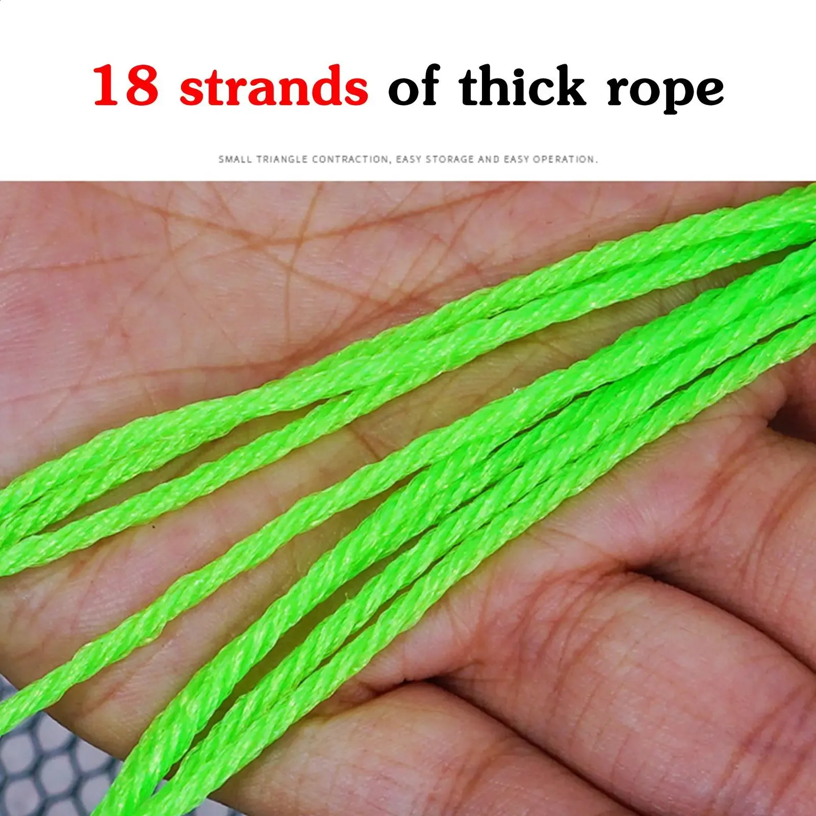 Foldable Drop Net Crayfish Catcher Fish Tank Fishing Rod Trap Cage Shrimp Bait Crab L7F4 250420_voghion.com