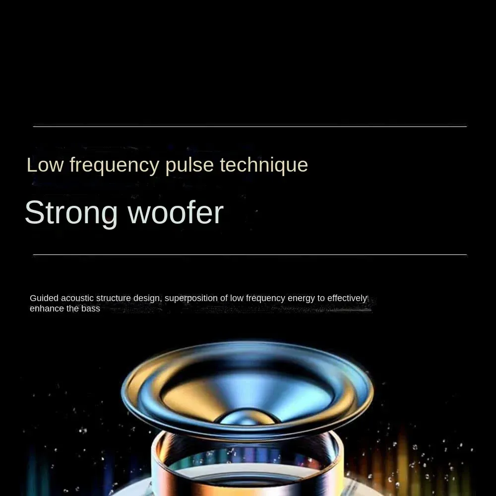 Sound Box Bluetooth Subwoofer Colorful Glass Home High Volume Wireless Computer Audience Speaker 2024_voghion.com