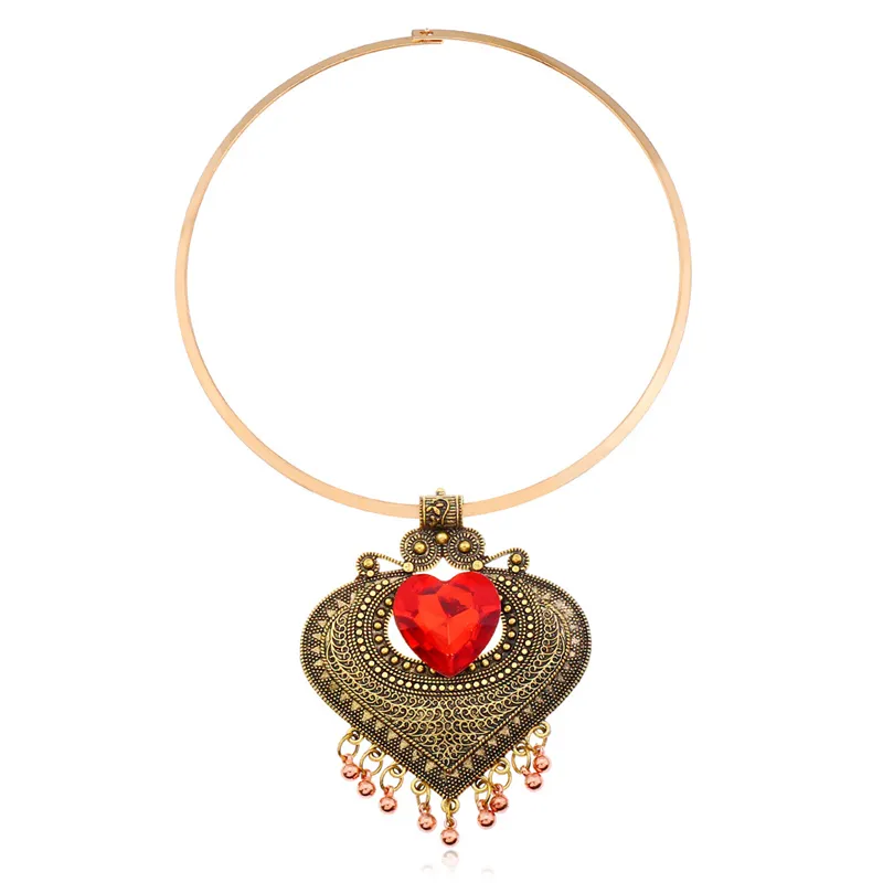 Collana girocollo statement etnica per donna metallo retrò_voghion.com