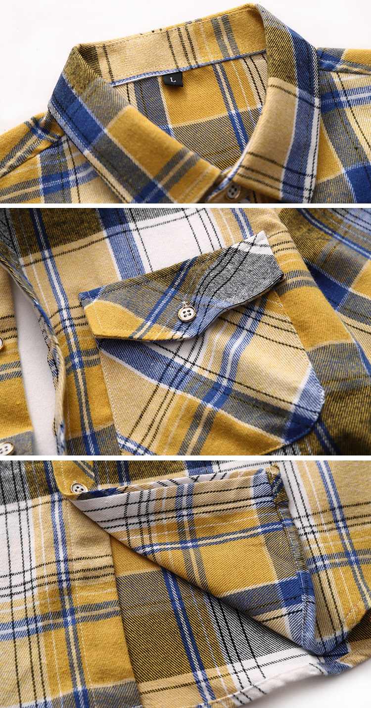 Camicia da uomo estiva a maniche corte a quadri a righe, casual, in cotone, bianca, rossa, verde, grigia, blu_voghion.com