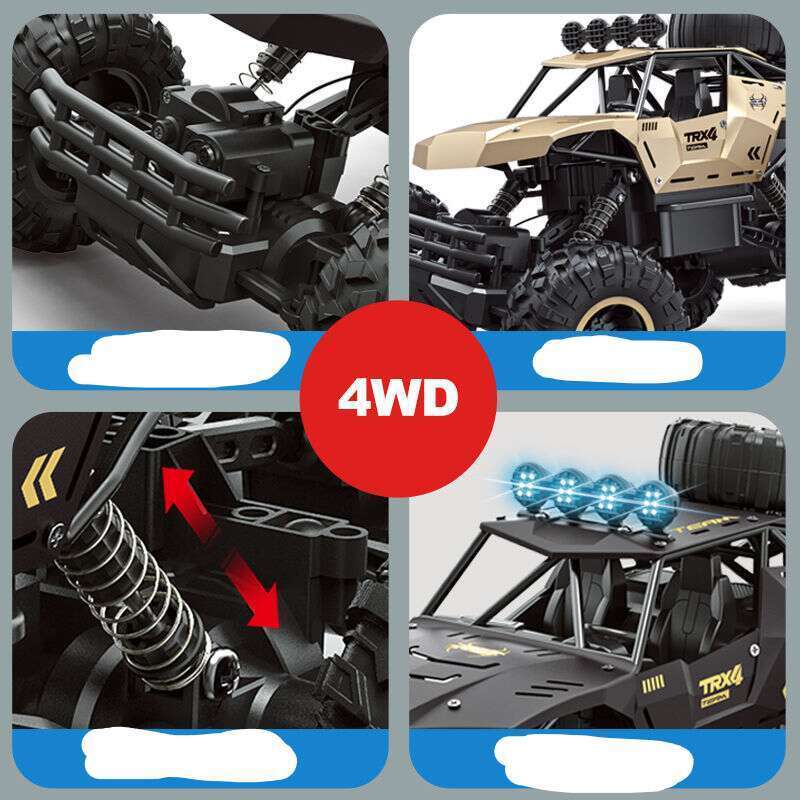 【 Hot Selling 】 4DRC Large Remote Control 4WD Climbing Bigfoot Drift Off Road Vehicle High Speed Racing Boy Toy Car_voghion.com