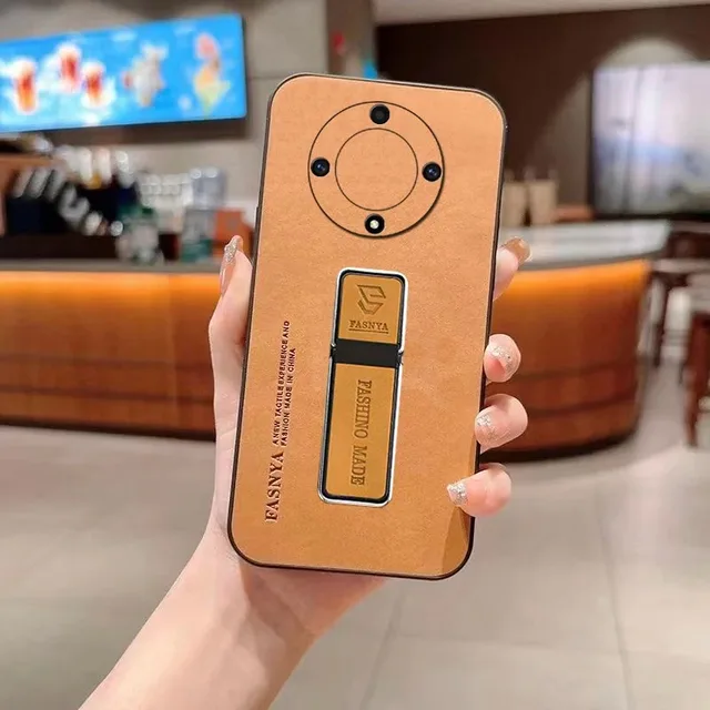 Sheep Bark Skin Delicate Leather Case For Honor X9 X8A 200 Lite 90 70 50 X9B X7 Huawei P70 P60 P30 Pro Nova 12SE Bracket_voghion.com