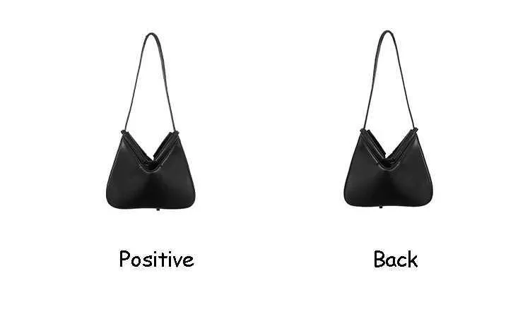 Triangle Shoulder Bag Women Leather Foldable Small Crossbody Bag_voghion.com