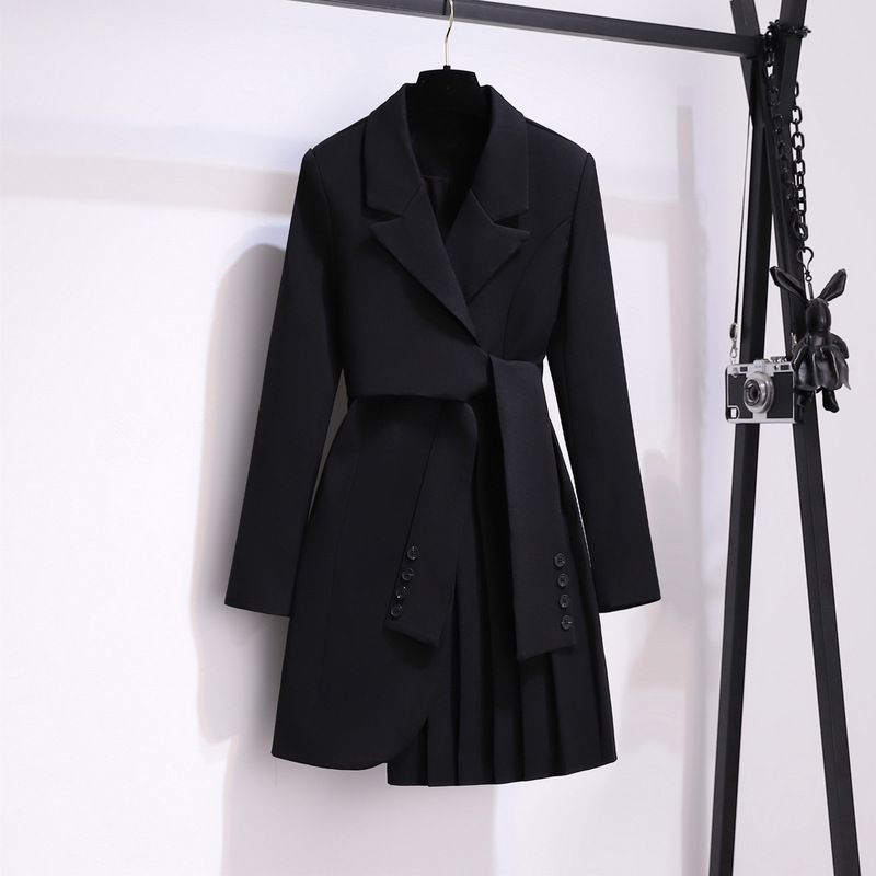 Damenbekleidung Design Nischentaille Schmales Kleid_voghion.com