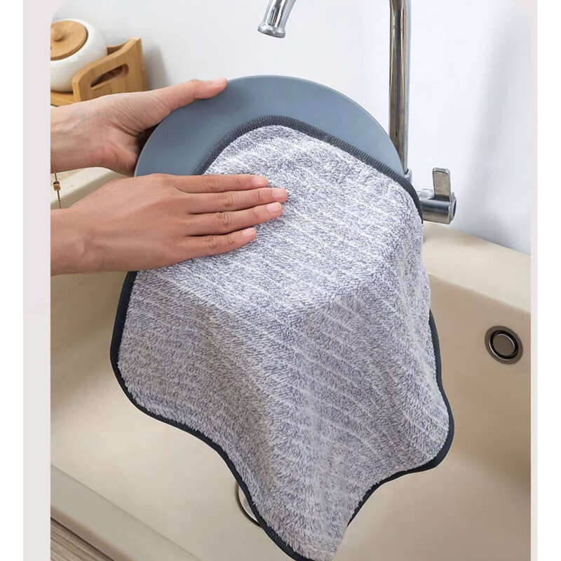 Kitchen Rags, Oil-absorbing Towels, Non-shedding Hair, Tablecloths, Household Items,_voghion.com