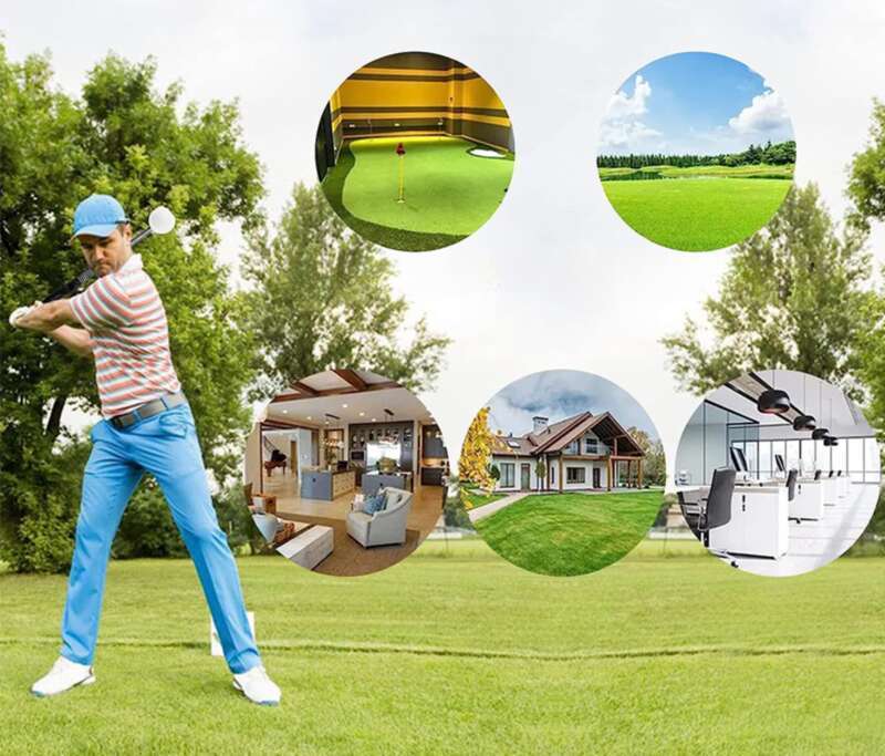 Professionele golfswing oefenstick, geïntegreerd met telescopisch apparaat en akoestische staaf, zwarte technologie_voghion.com