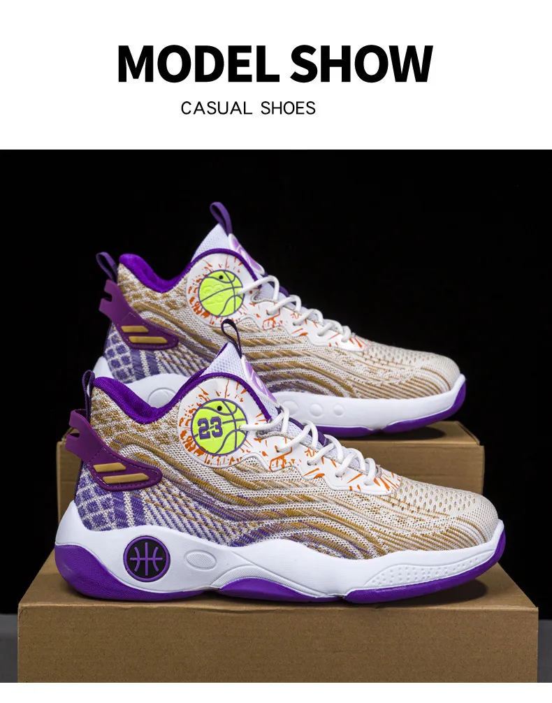 Men Sports Fashion Basketball Summer Anti Slip New Breathable And Durable Versatile Running Shoes Free Shipping Lhshoe_voghion.com