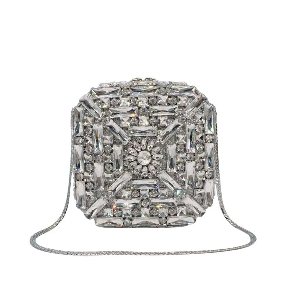 Women's Clutch Bag With Stones For Evening Banquet And Wedding_voghion.com