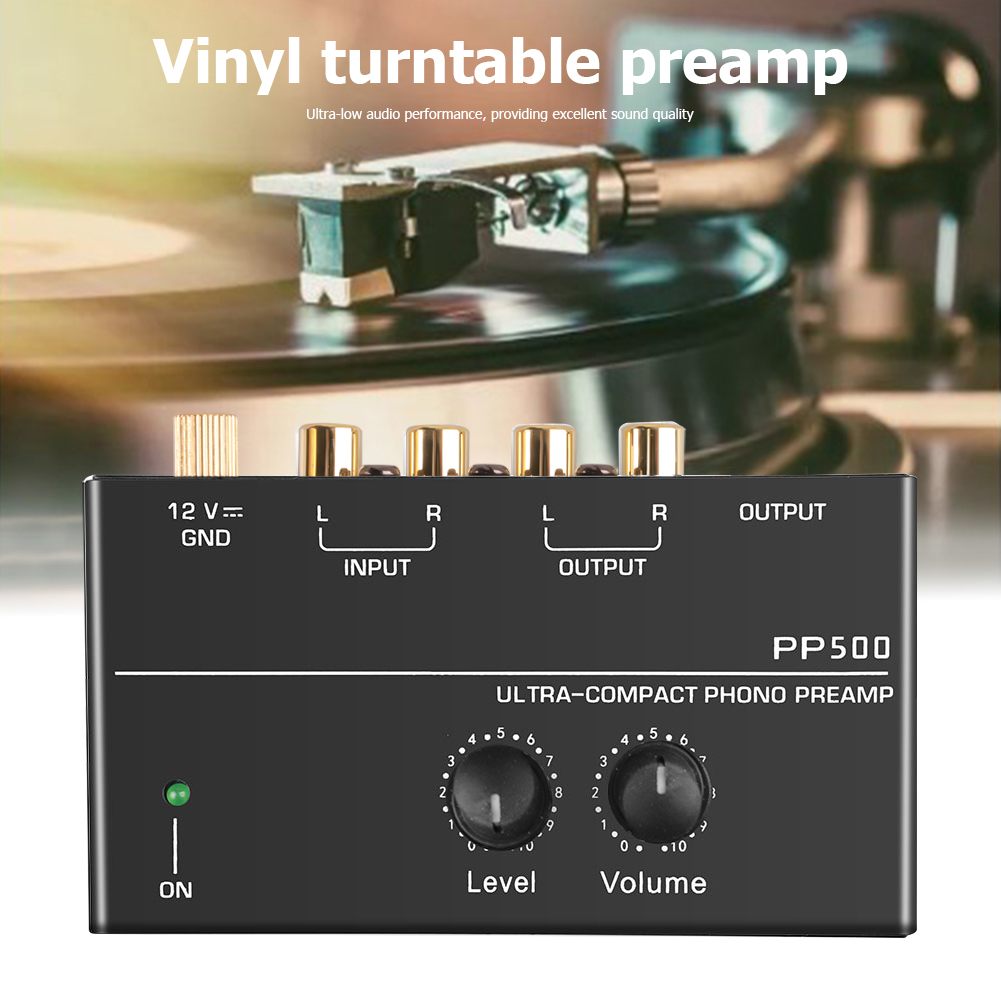 Ultra-kompakt Phono Preamp Preamplifier With RCA 1/4 Zoll Support TRS Interfaces Preamplificador Pre Amplificador Phono EU/US_voghion.com