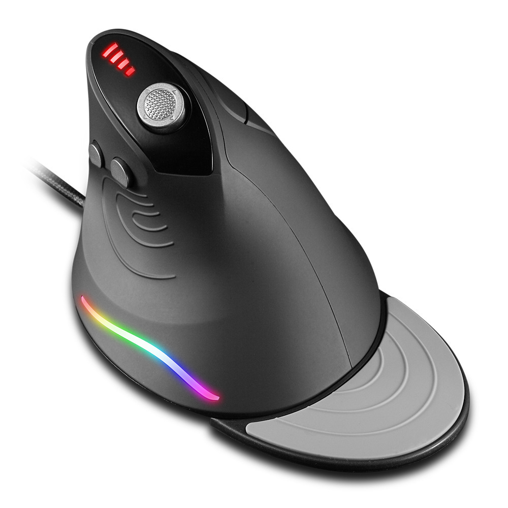 C-10 Kablet Optisk Vertikal Mus Programmerbar Gamingmus RGB Ergonomisk Mus 10000 DPI Mus til PC Laptop Kontor_voghion.com