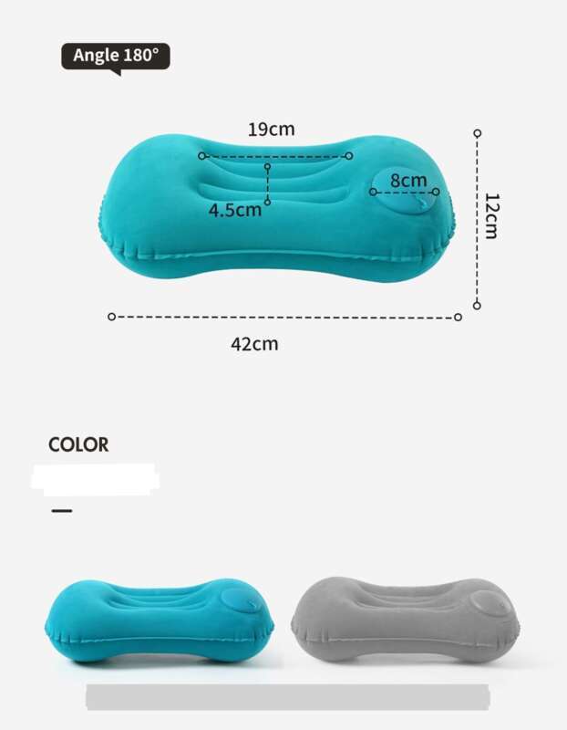 【 Brand Review 2.588 Million+】 Travel Portable Folding Inflatable Outdoor Sleeping Waist Pad Office Pillow Napping Neck_voghion.com