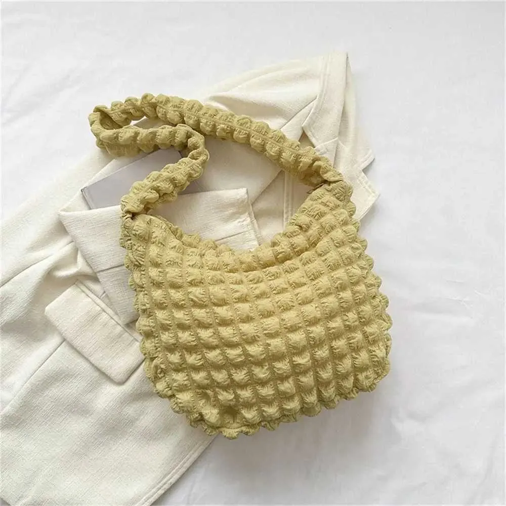 Faltige Umhängetasche für warme Schuhtaschen, plissierte Wolkenblasen, Nylon-Geldbörsen, große tragbare Handtaschen Y241026_voghion.com