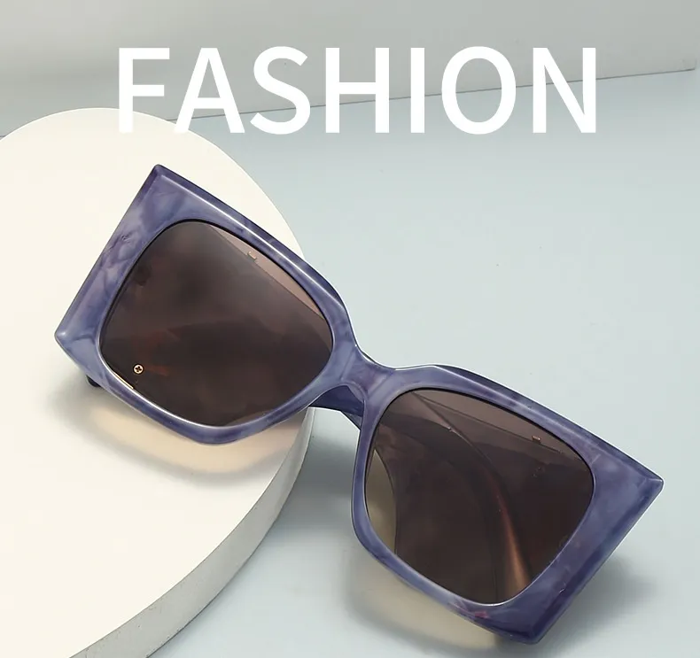 Occhiali da sole oversized cat eye uomo donna quadrati sfumati_voghion.com