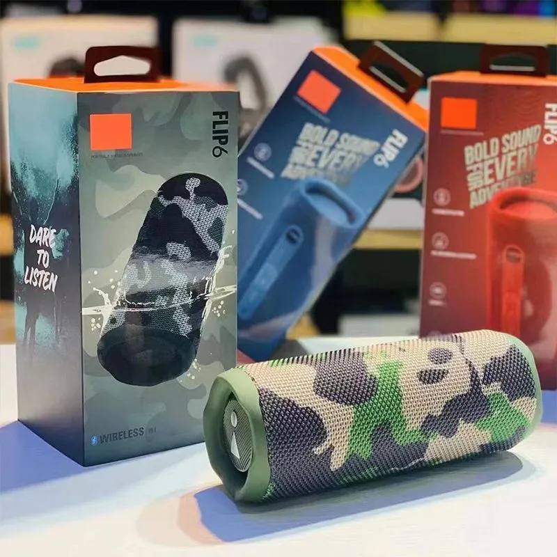 FLIP 6 BT Wireless Mini Speaker Outdoor Waterproof Portable Speakers With Powerful Sound And Deep Bass_voghion.com