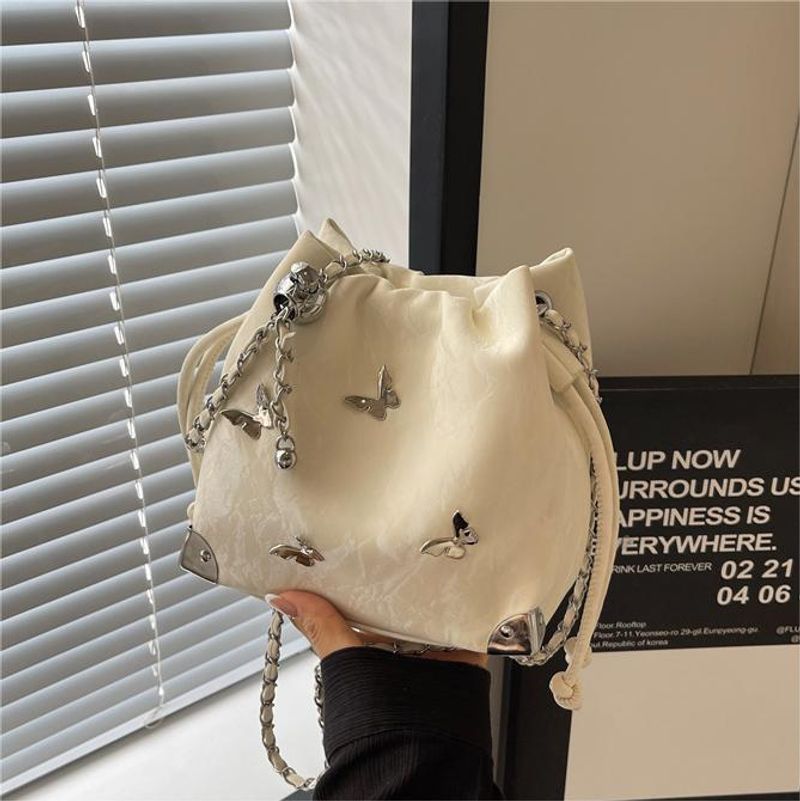 Borsa a mano Super Niche per donna Nuova borsa a secchiello popolare a forma di farfalla, versatile, monospalla, diagonale_voghion.com