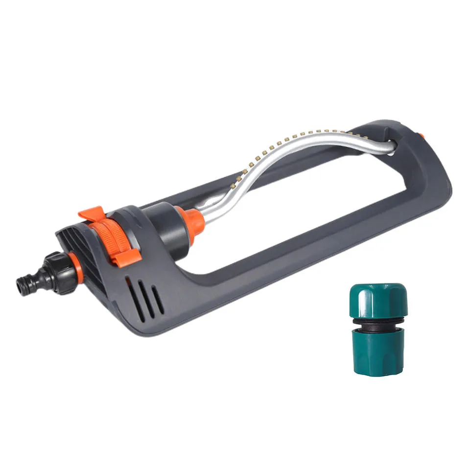 Irrigatore da giardino compatto e regolabile per uso domestico, con design oscillante._voghion.com