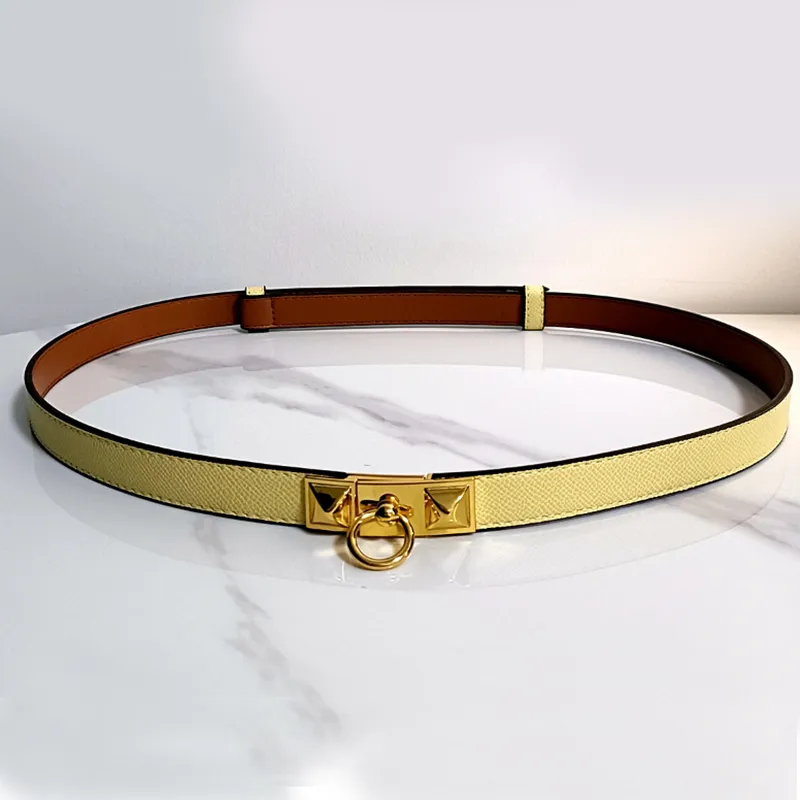 esigner piele Femei Be Cataramă reglabilă lățime subțire 20 mm cu costum jachetă fustă rochie cămașă Tendință la modă piele de vacă_voghion.com
