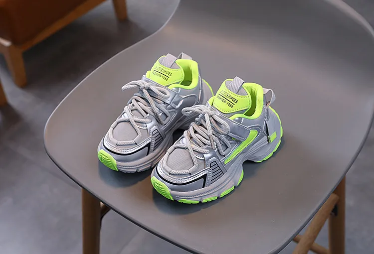 Kinderen Hoge Platform Sneakers Mode Roze Groen Meisjes Peuter Kinderen voor Jongens Dikke Zool Sport Tennisschoenen Maten 21 -_voghion.com