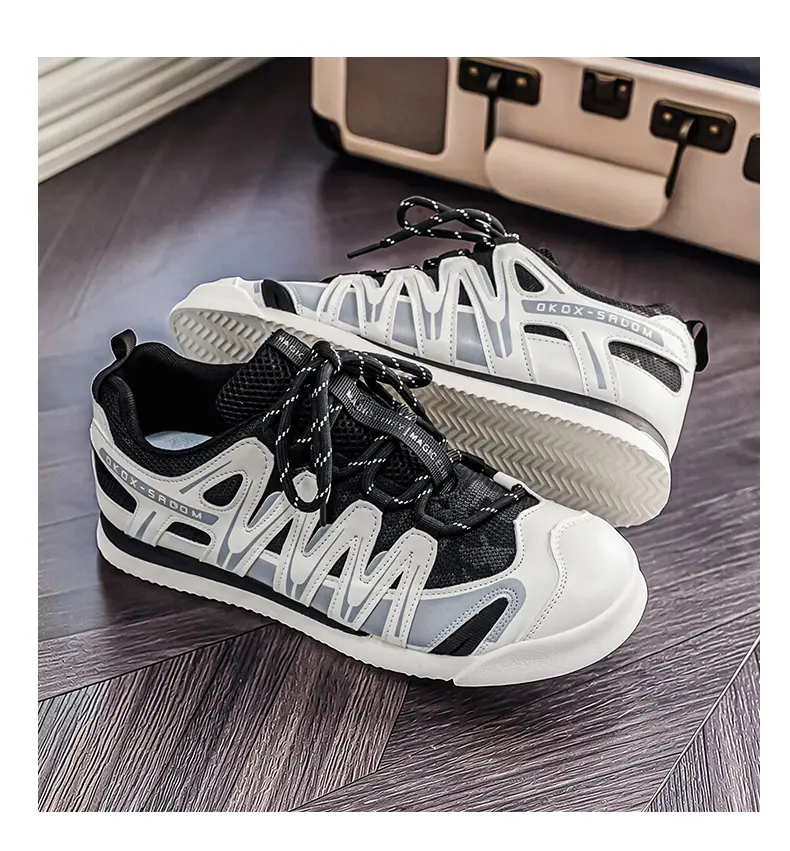 Men's Casual Shoes Mesh Breathable Soft-soled Versatile Trainers_voghion.com
