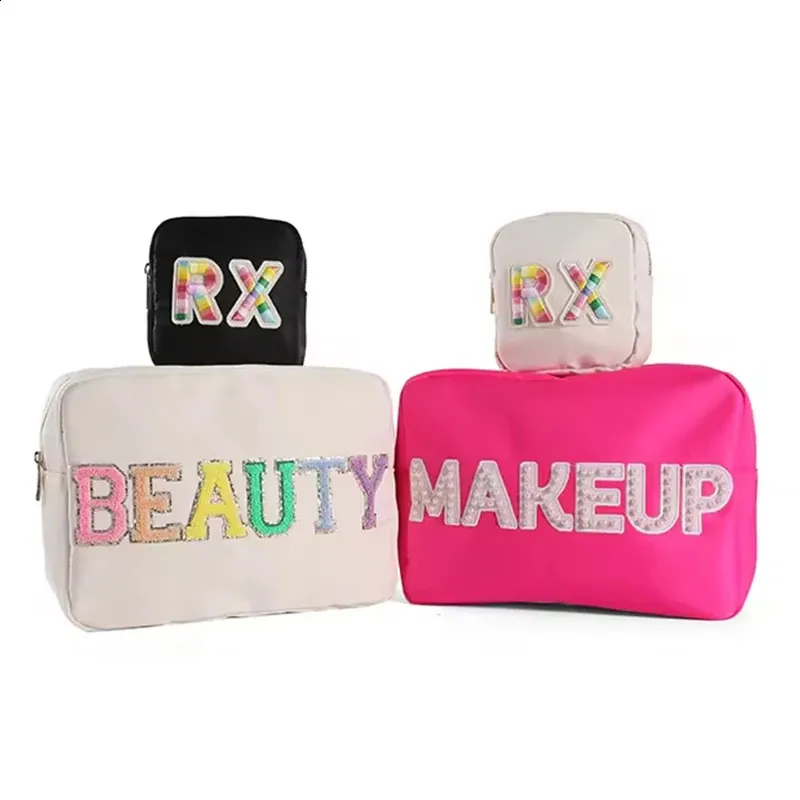Factory Wholesale Multi Color Women Makeup Waterproof Nylon Brush Custom Pouch Cosmetic Bag 241120_voghion.com