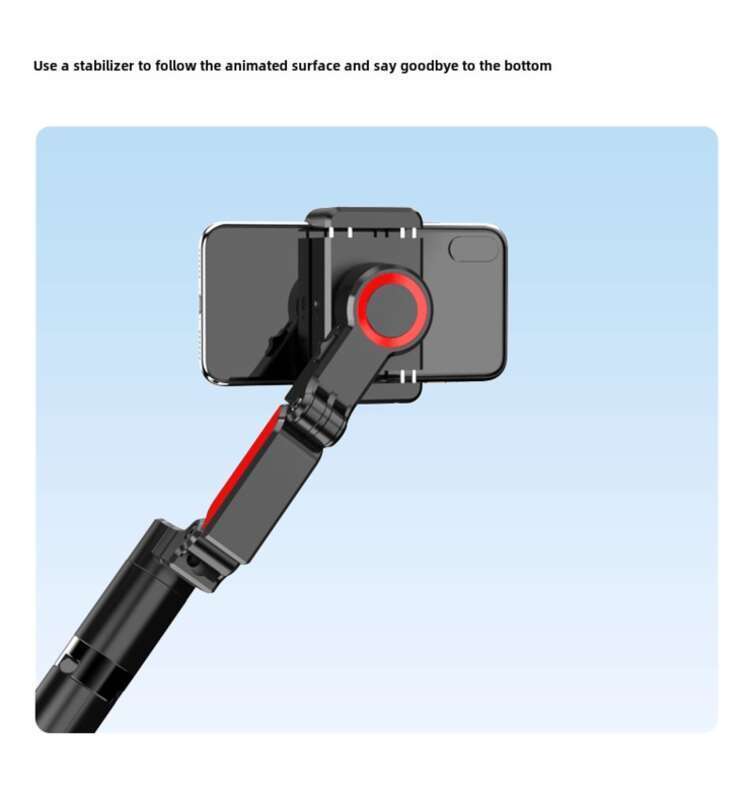 Neie Gesiichts-KI-Selfie-Stéck, mobilen universellen Follow-up-Gimbal, Handheld-Stabilisator, Rees-Vlog-Live-Iwwerdroung_voghion.com